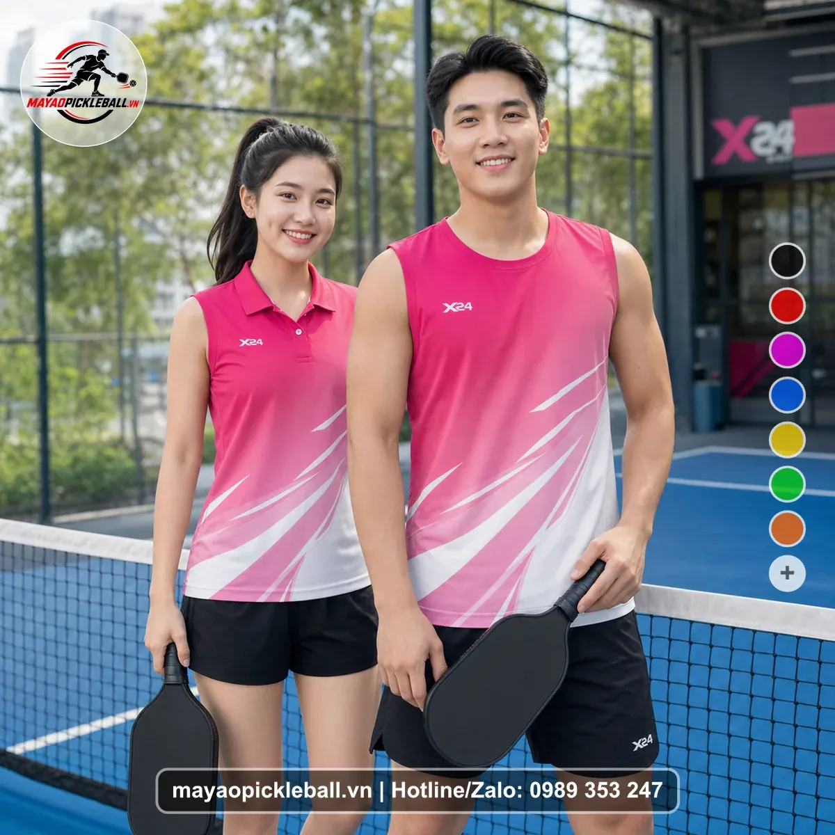 Bộ Quần Áo Pickleball PND-PB-220 Hồng