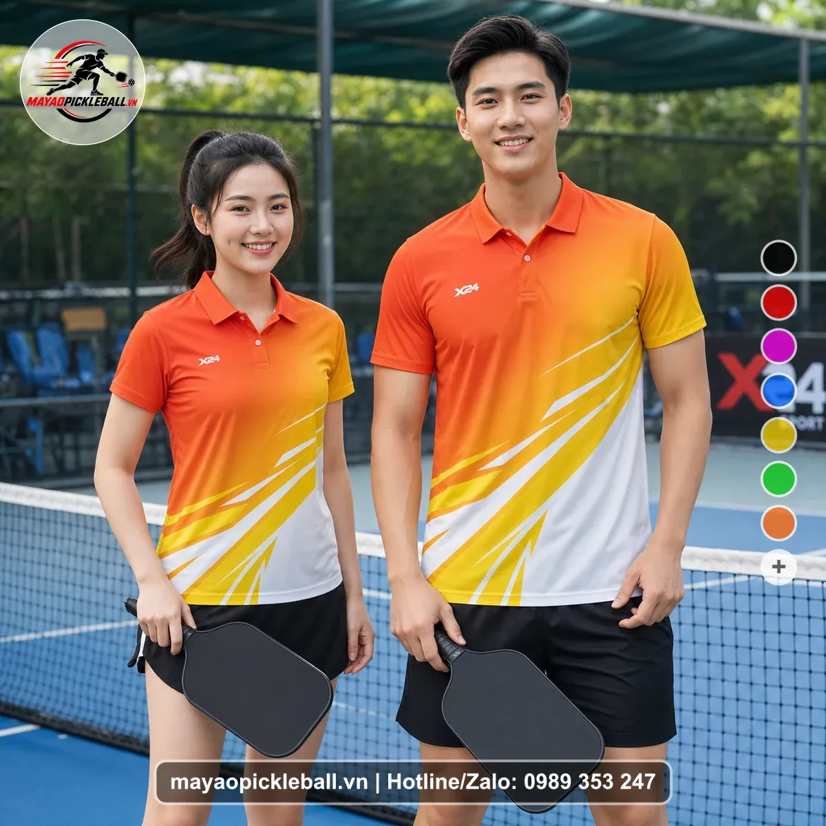 Bộ Quần Áo Pickleball PND-PB-221 Cam