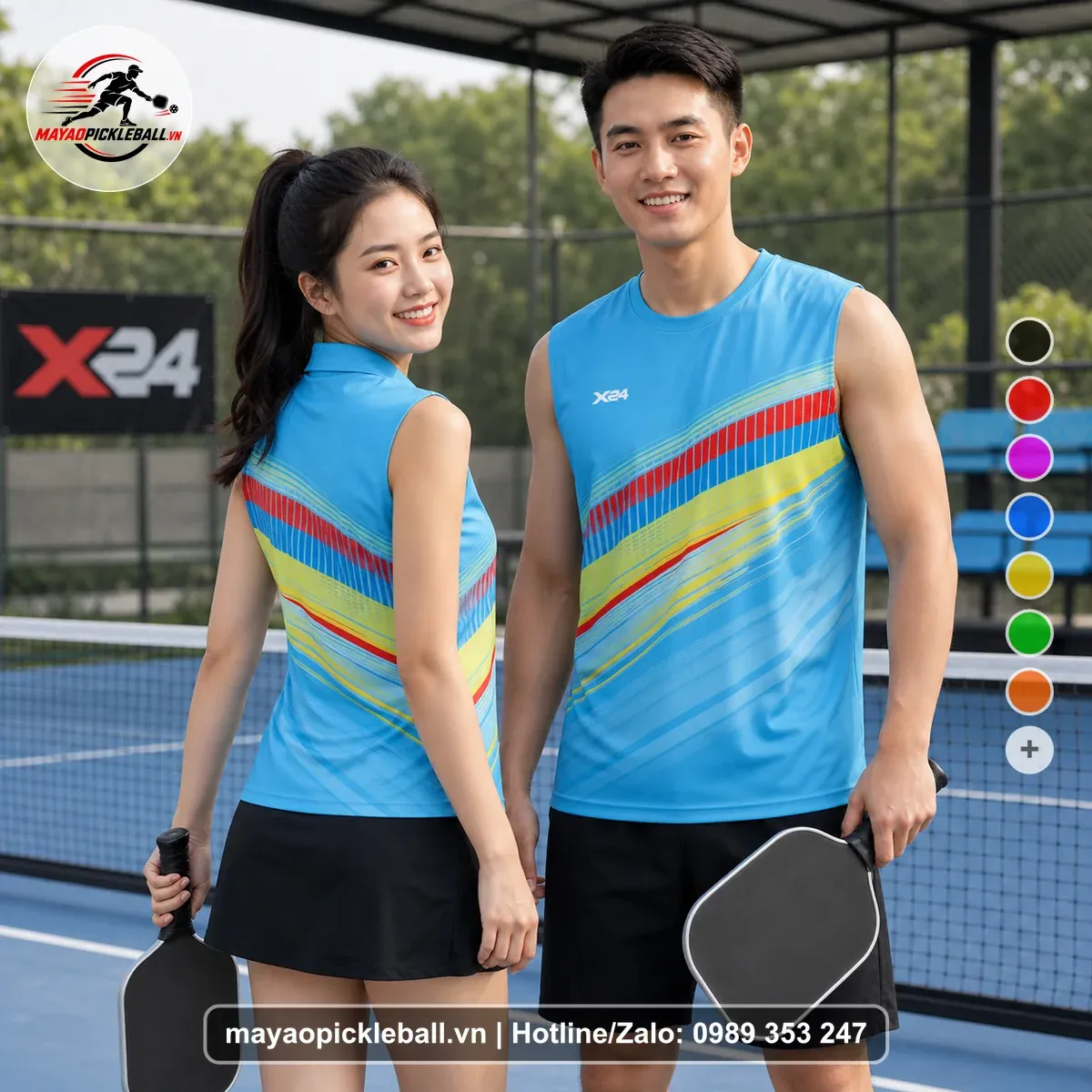 Bộ Quần Áo Pickleball PND-PB-222 Xanh