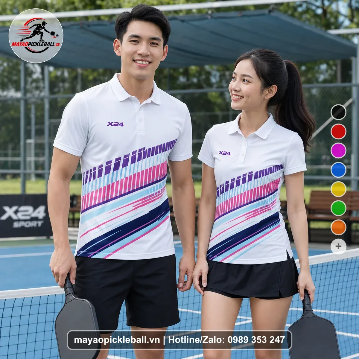 Bộ Quần Áo Pickleball PND-PB-224 Trắng