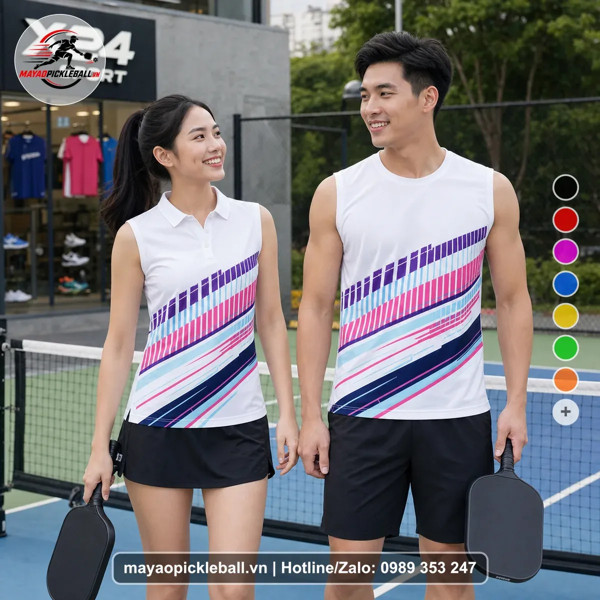 Bộ Quần Áo Pickleball PND-PB-224 Trắng