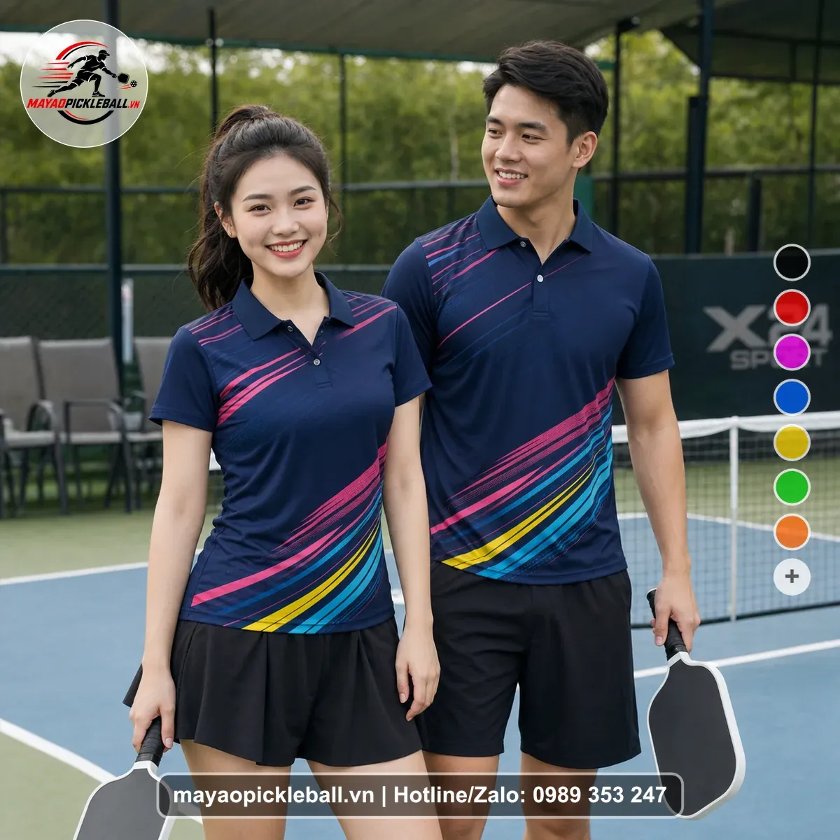 Bộ Quần Áo Pickleball PND-PB-225 Tím