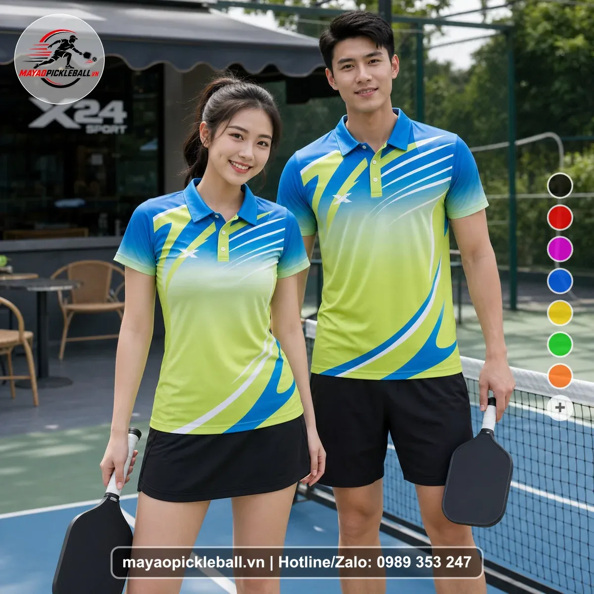Bộ Quần Áo Pickleball PND-PB-231 Xanh