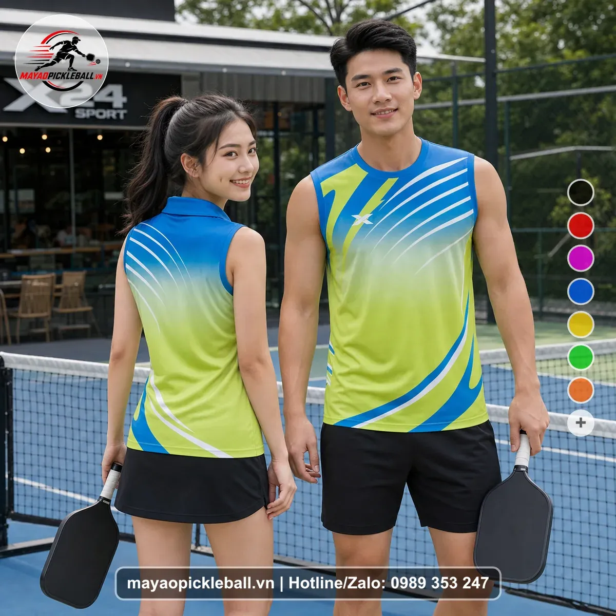 Bộ Quần Áo Pickleball PND-PB-231 Xanh