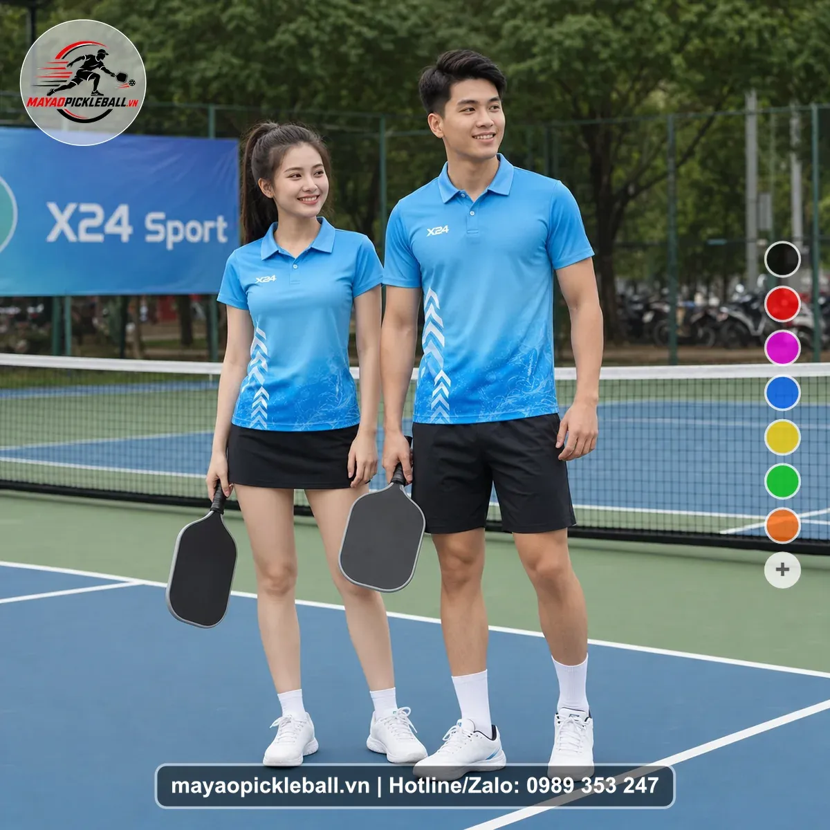 Bộ Quần Áo Pickleball PND-PB-235 Xanh