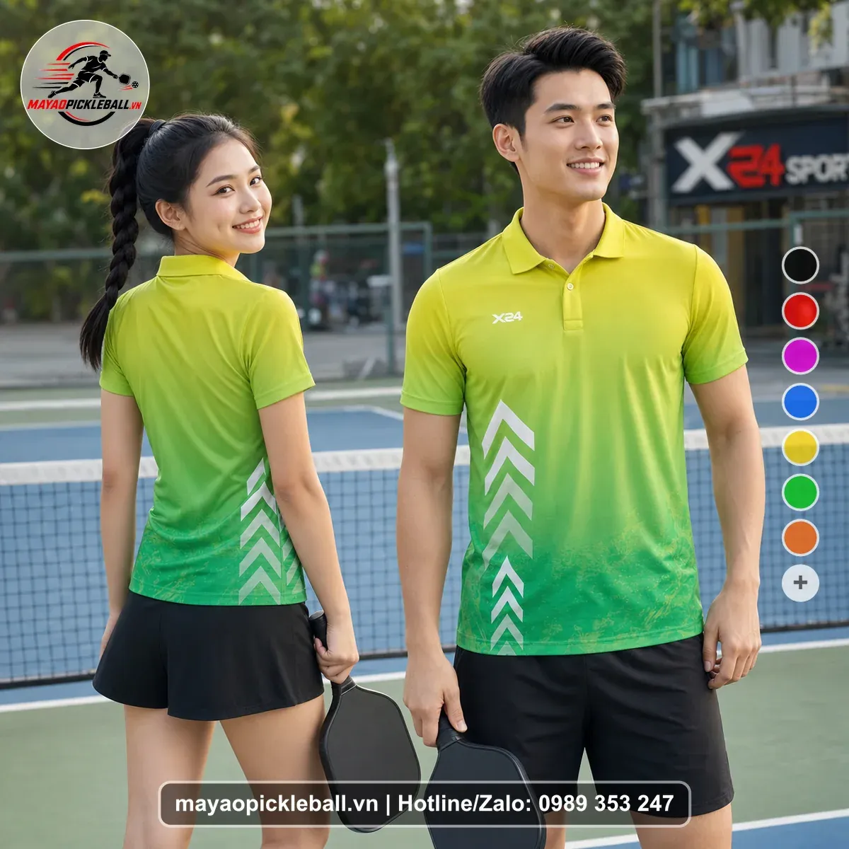 Bộ Quần Áo Pickleball PND-PB-236 Xanh