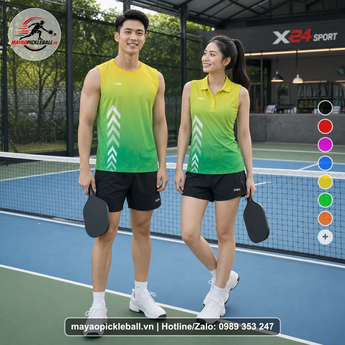 Bộ Quần Áo Pickleball PND-PB-236 Xanh