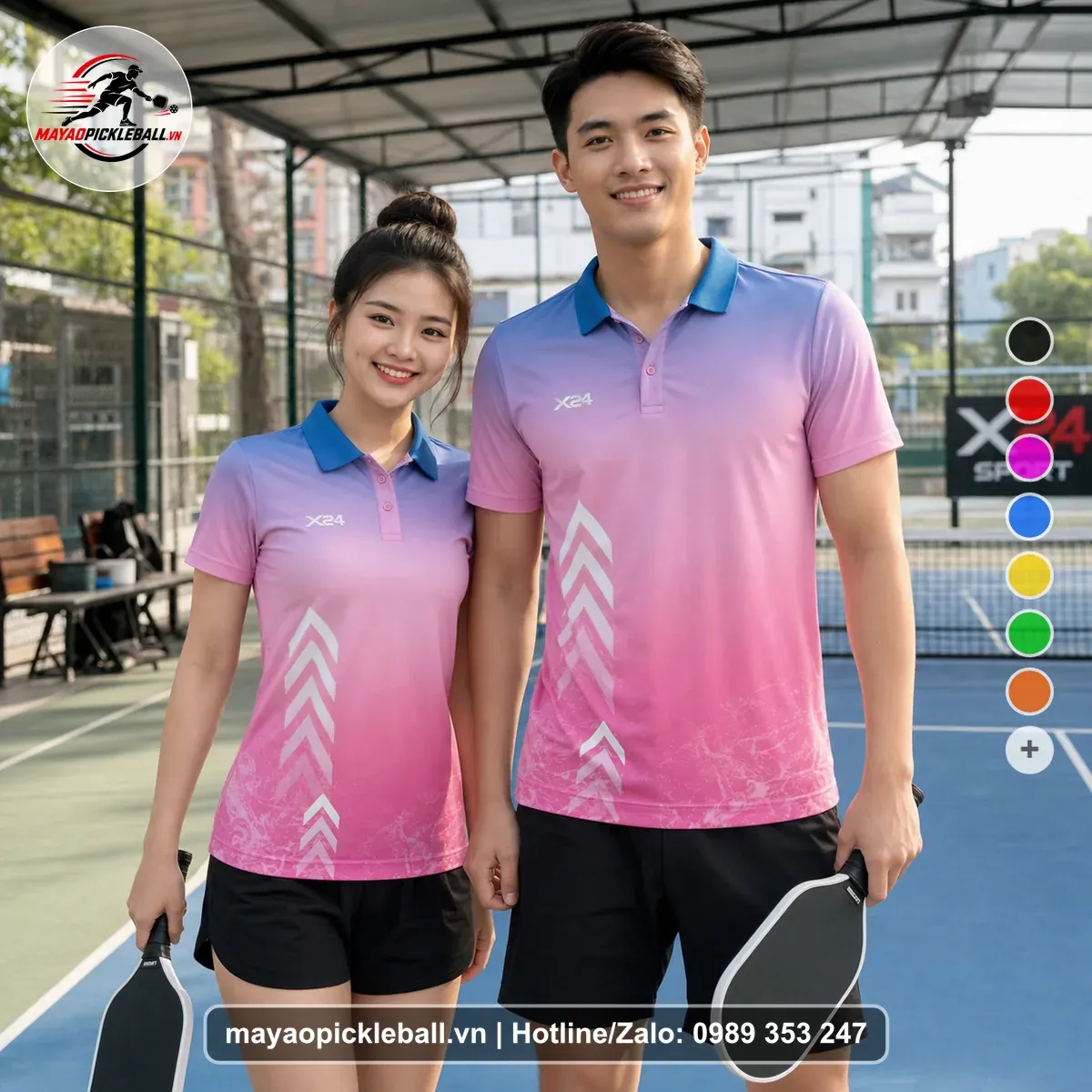 Bộ Quần Áo Pickleball PND-PB-238 Hồng