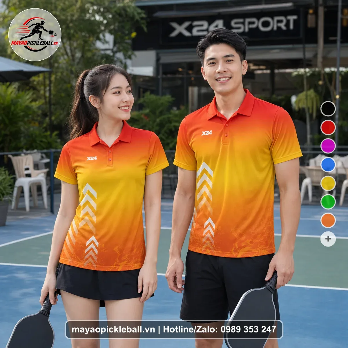 Bộ Quần Áo Pickleball PND-PB-239 Cam