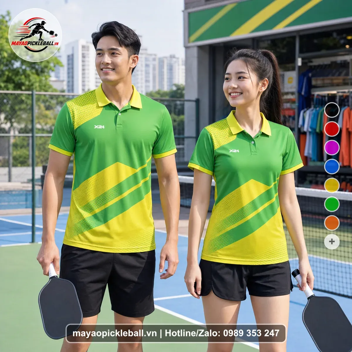 Bộ Quần Áo Pickleball PND-PB-240 Xanh