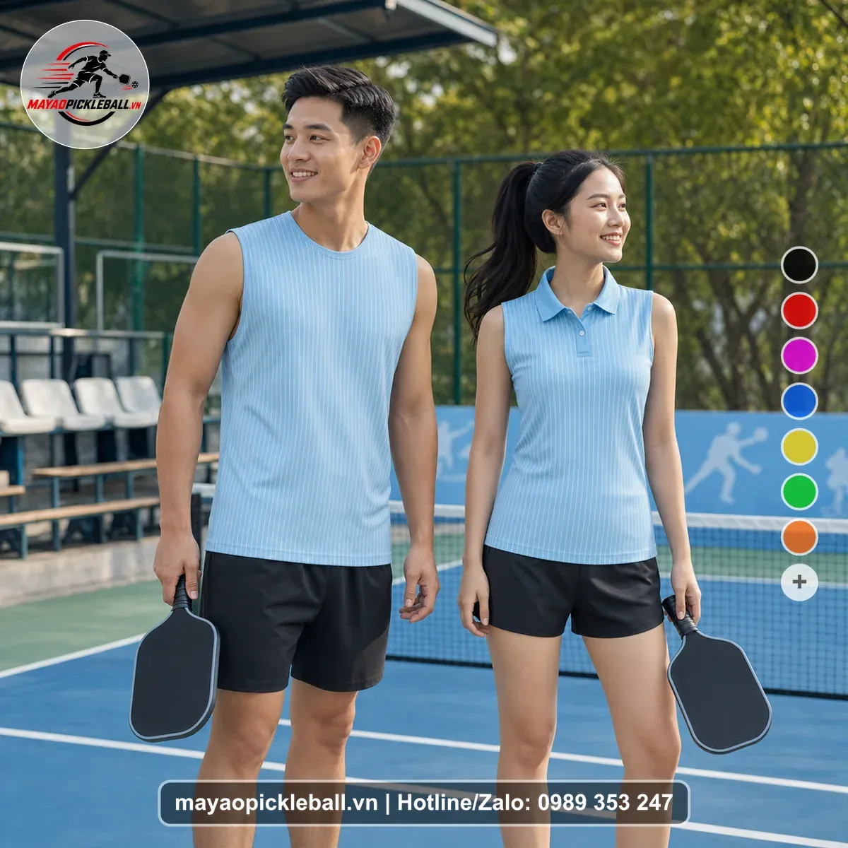 Bộ Quần Áo Pickleball PND-PB-245 Xanh