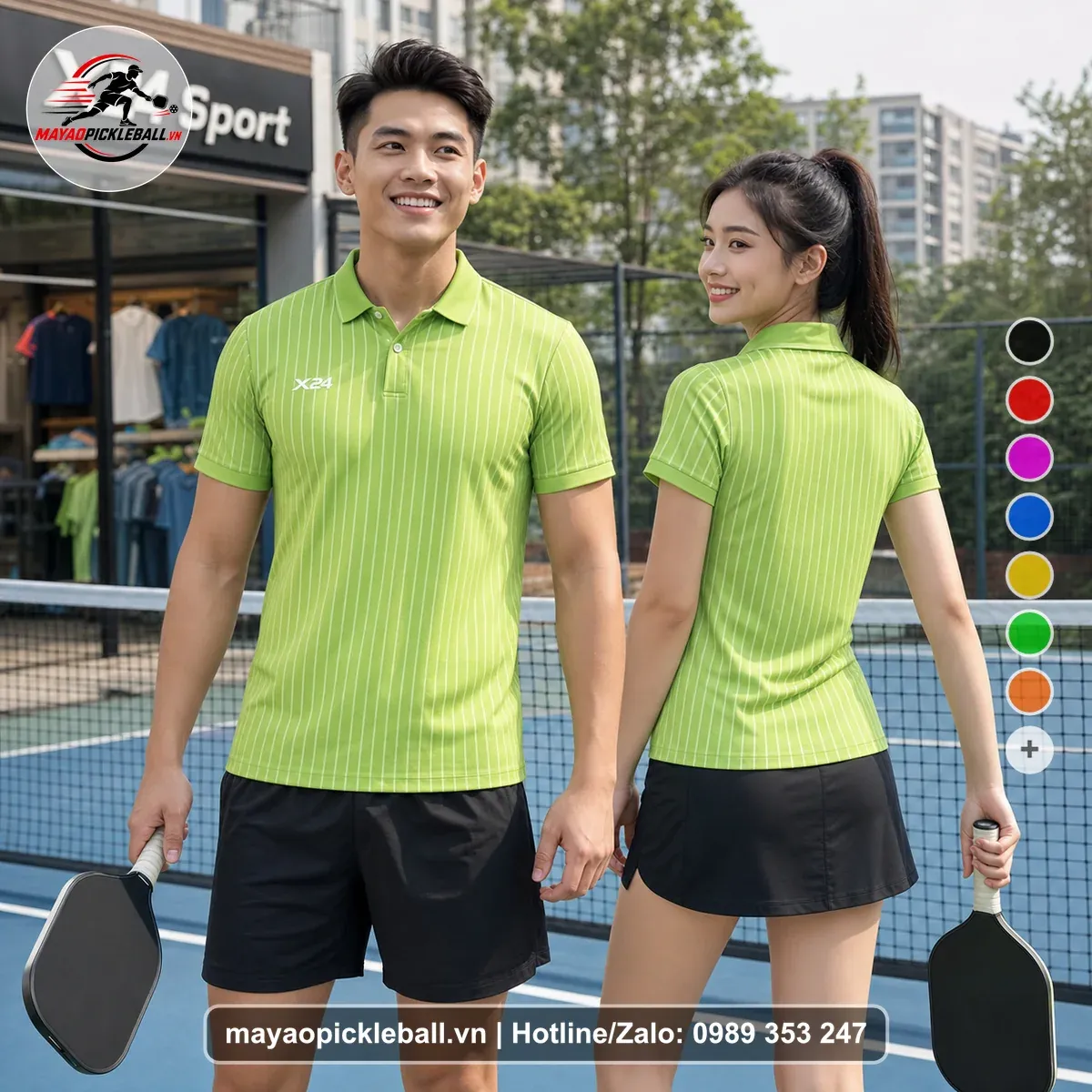 Bộ Quần Áo Pickleball PND-PB-247 Xanh