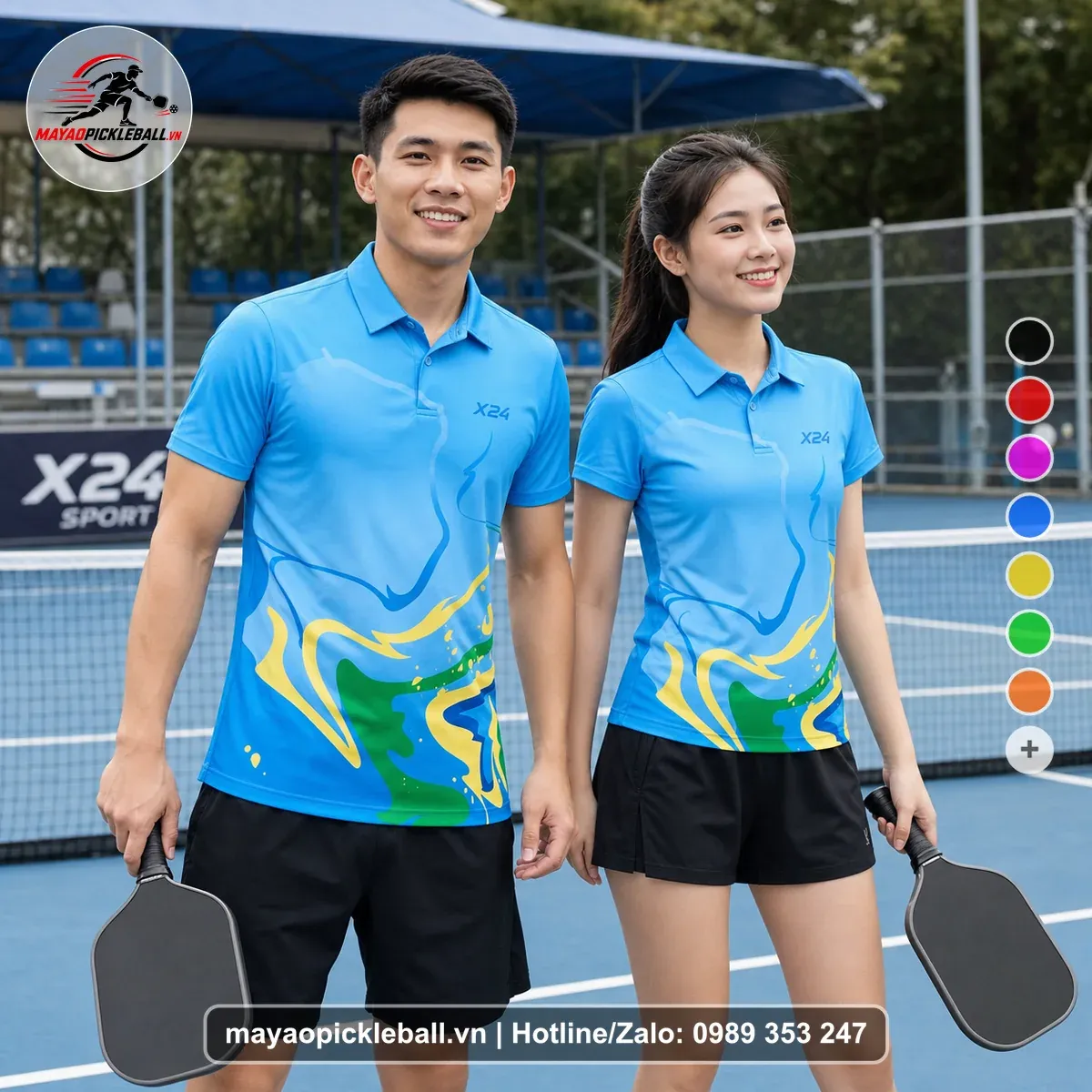 Bộ Quần Áo Pickleball PND-PB-252 Xanh