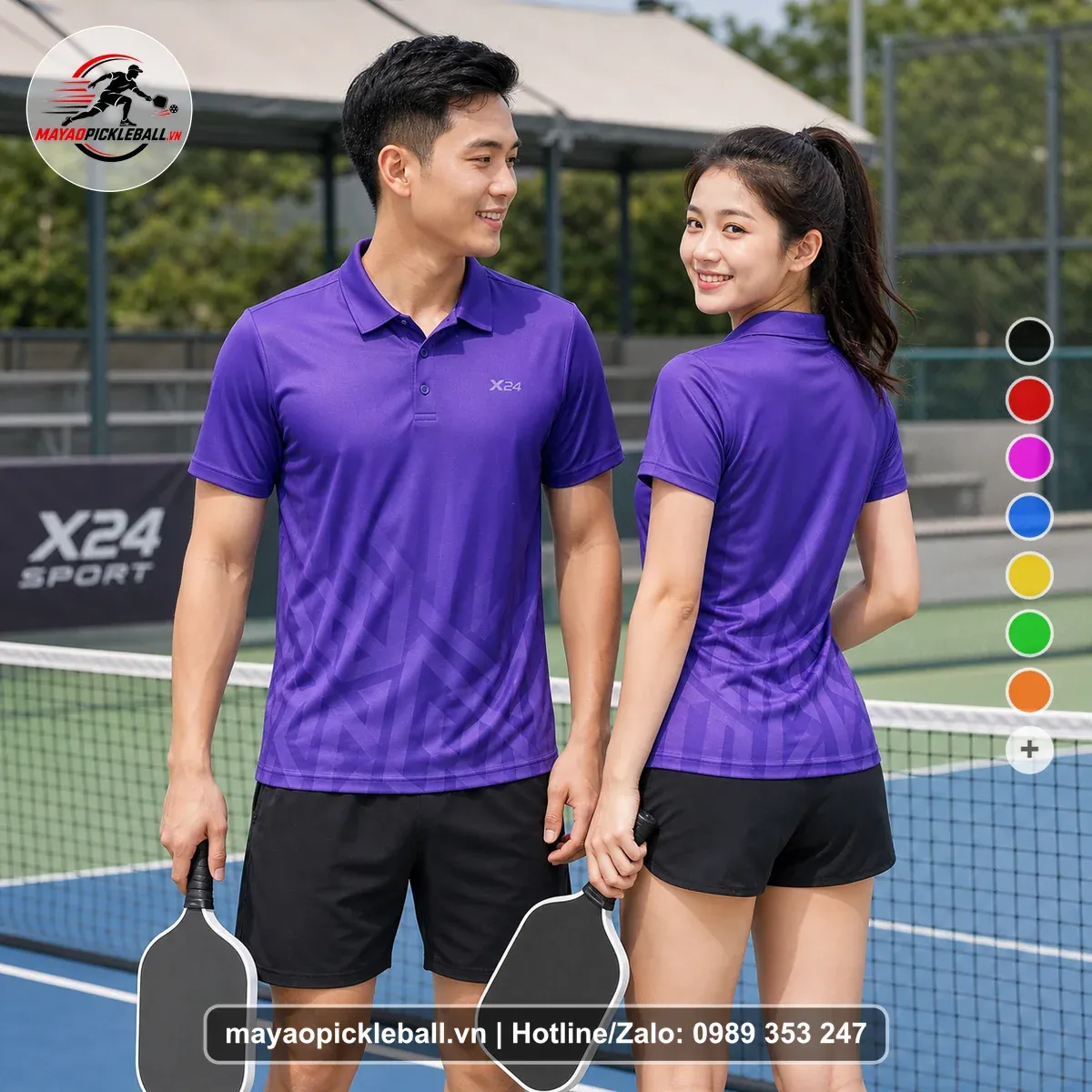 Bộ Quần Áo Pickleball PND-PB-269 Tím