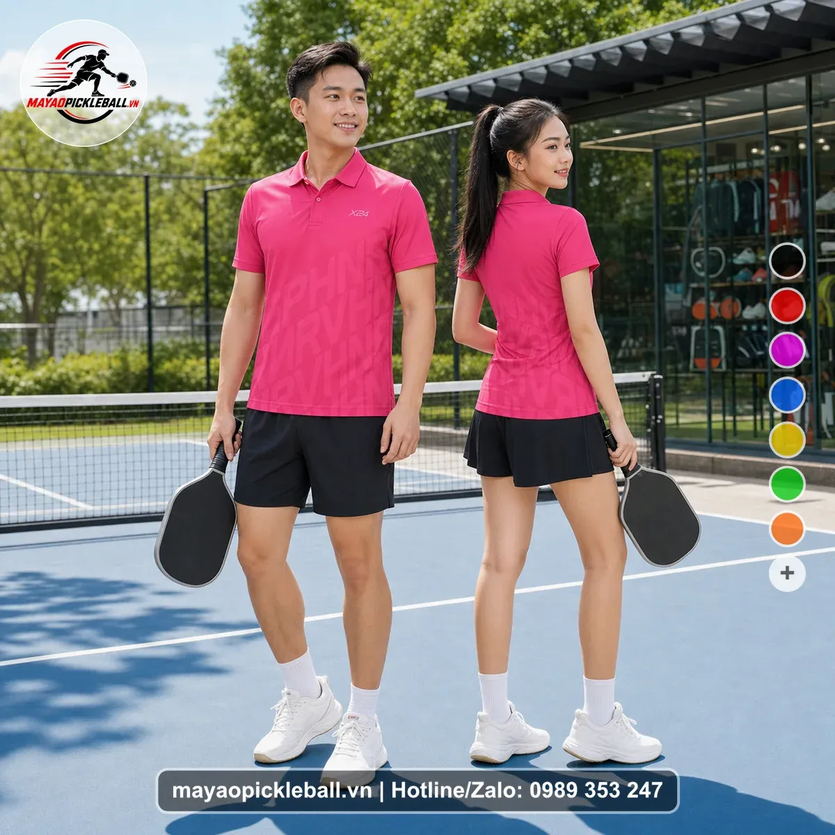 Bộ Quần Áo Pickleball PND-PB-272 Hồng