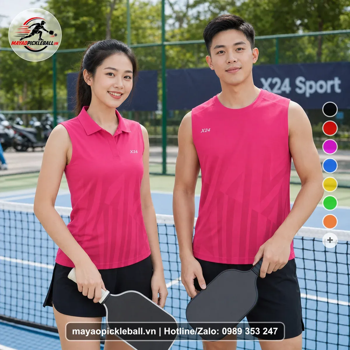 Bộ Quần Áo Pickleball PND-PB-272 Hồng