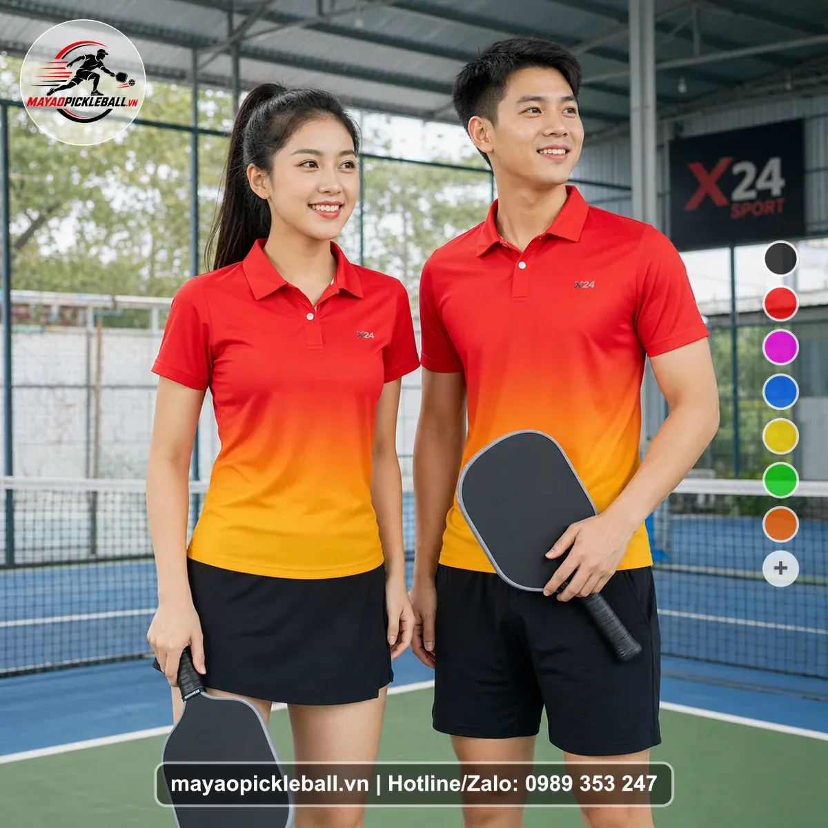 Bộ Quần Áo Pickleball PND-PB-274 Hồng