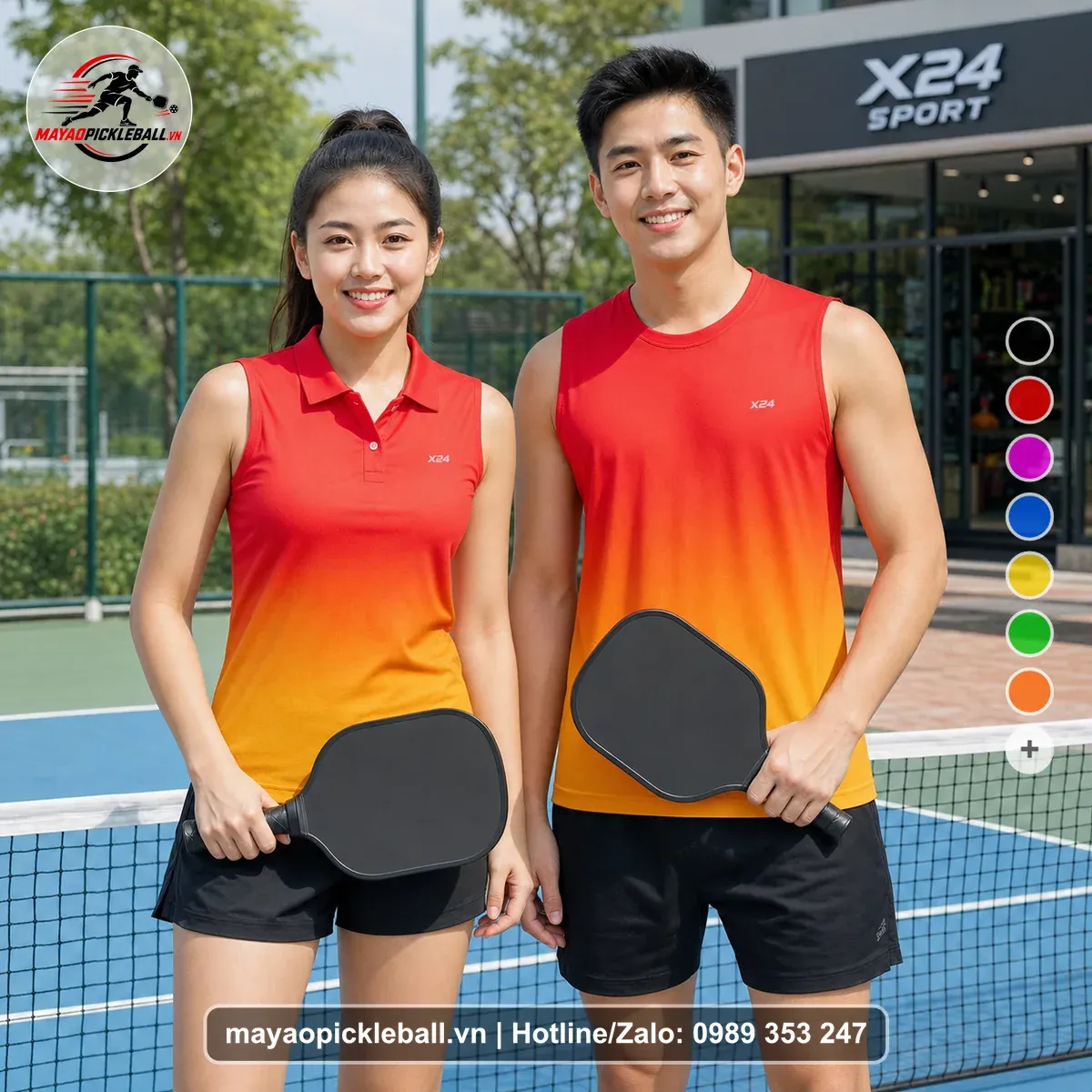 Bộ Quần Áo Pickleball PND-PB-274 Hồng