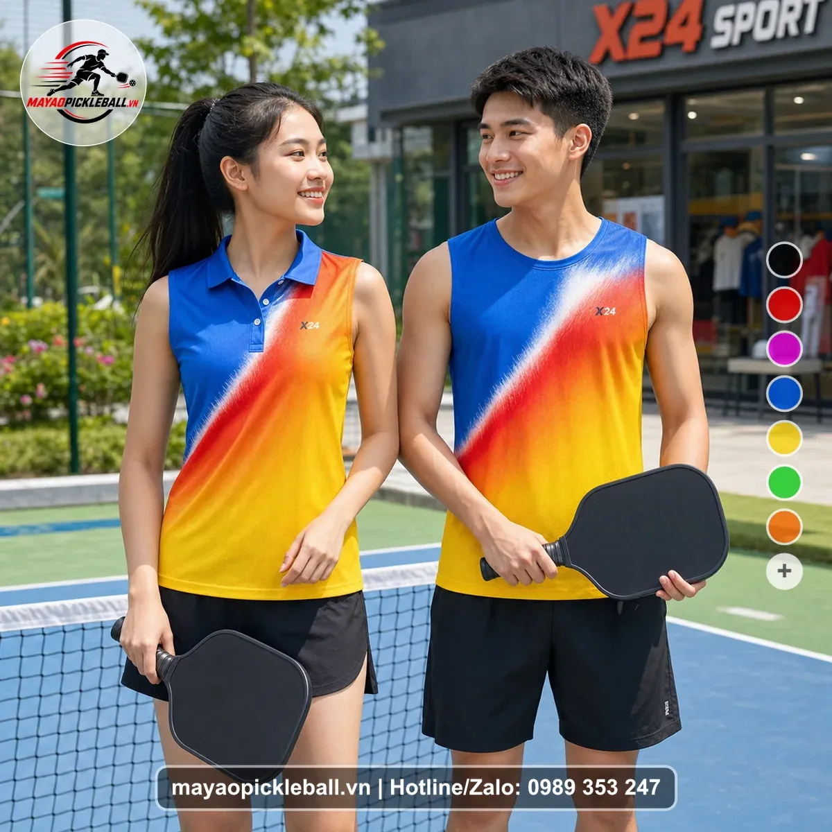Bộ Quần Áo Pickleball PND-PB-278 Cam