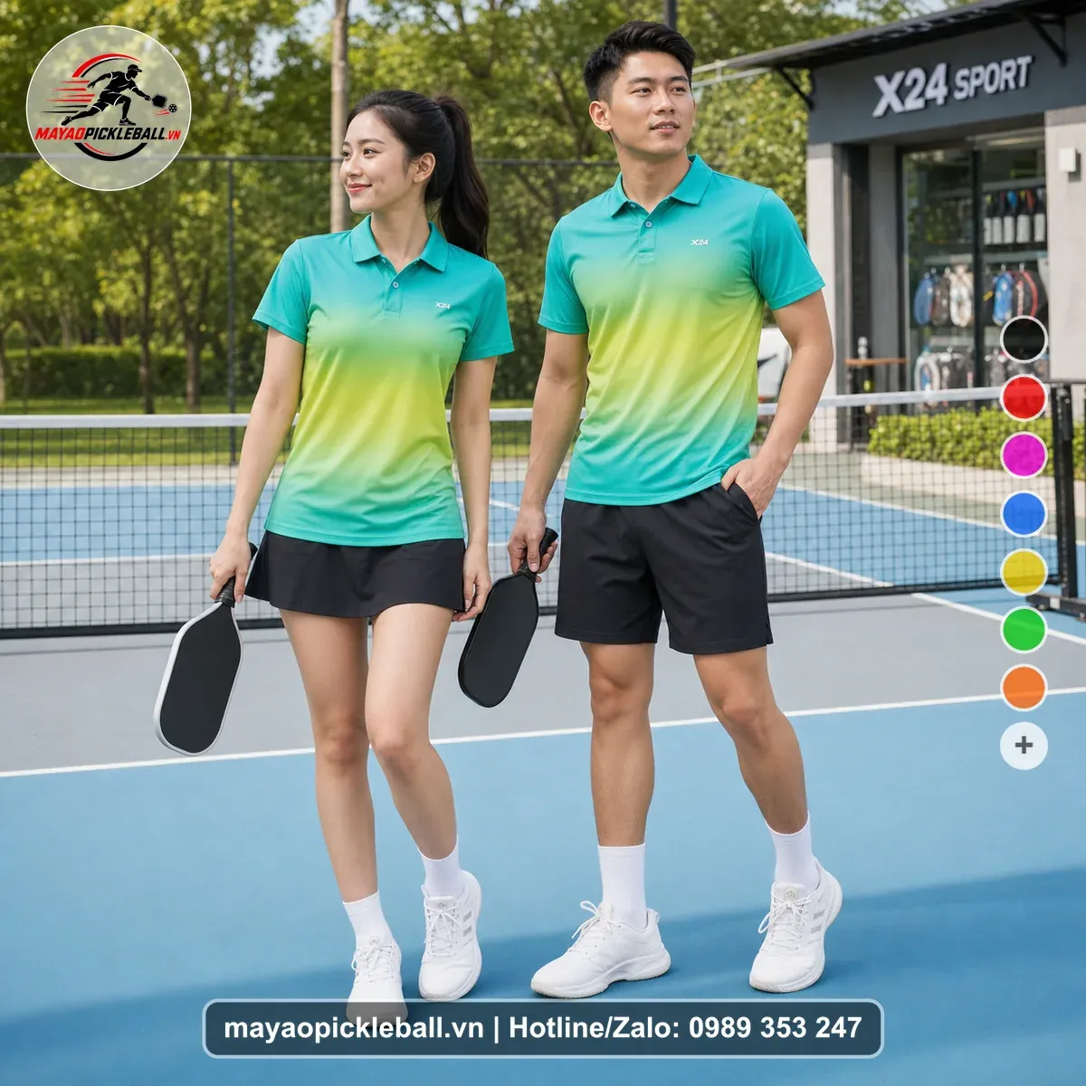 Bộ Quần Áo Pickleball PND-PB-299 Xanh