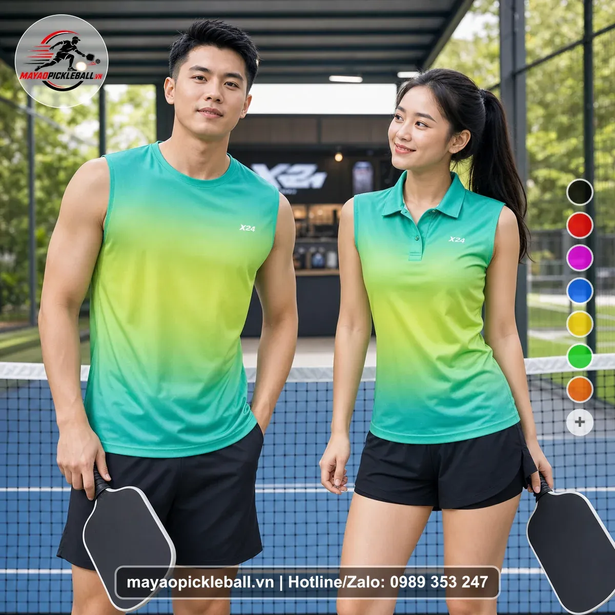 Bộ Quần Áo Pickleball PND-PB-299 Xanh