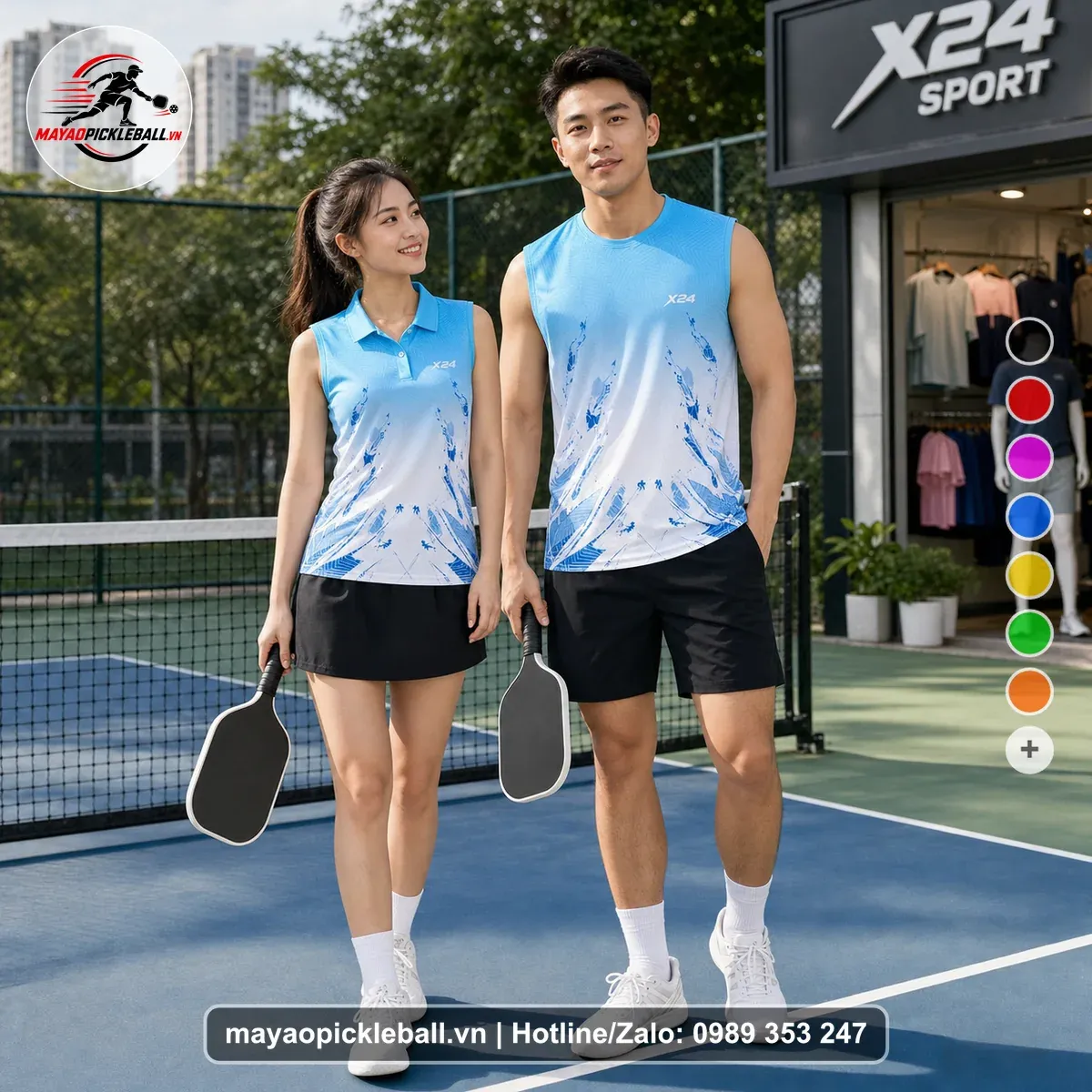Bộ Quần Áo Pickleball PND-PB-301 Xanh