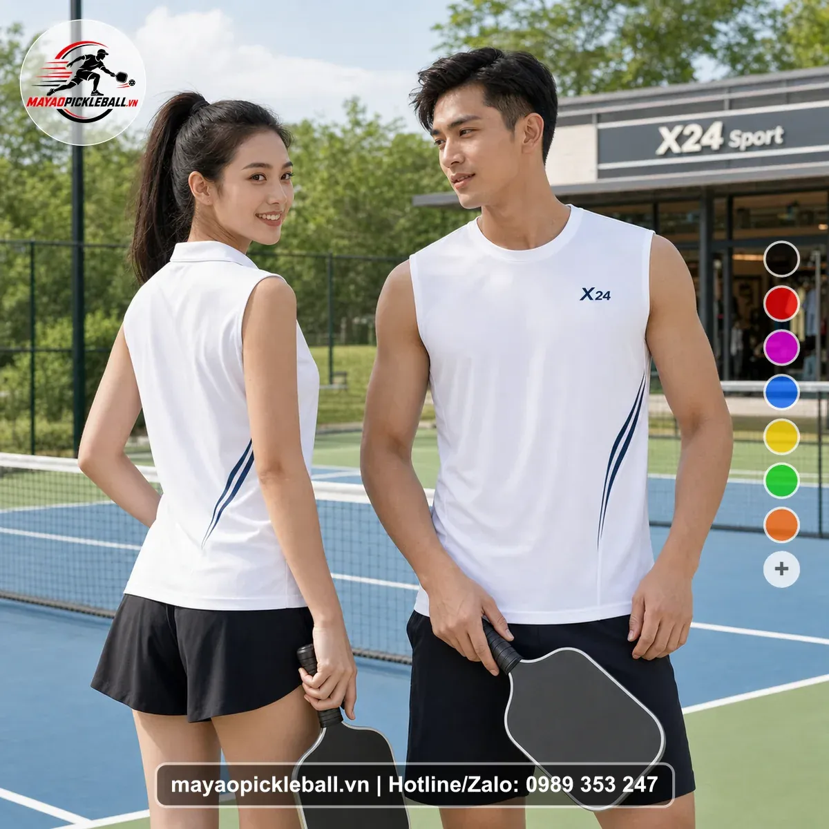 Bộ Quần Áo Pickleball PND-PB-304 Trắng