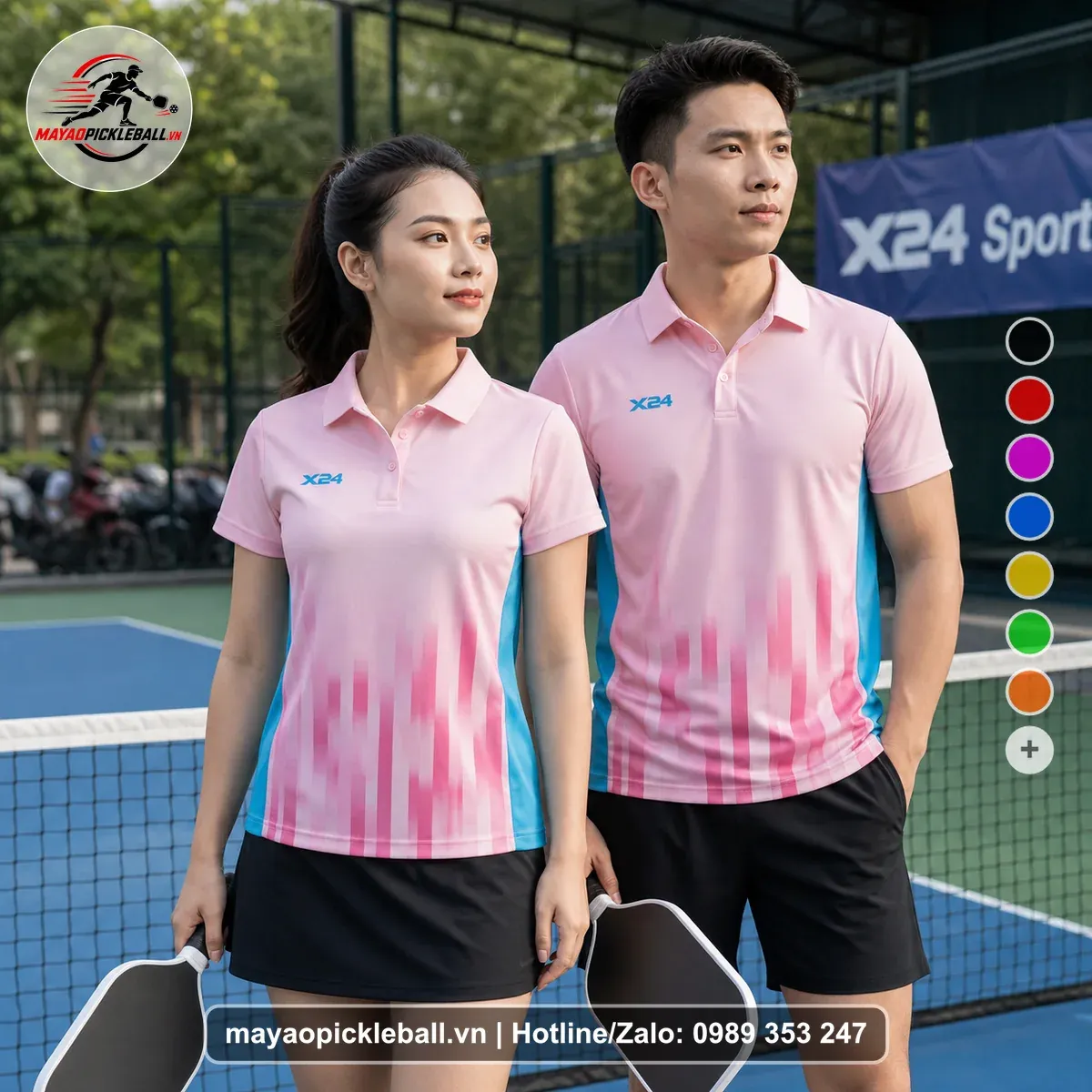 Bộ Quần Áo Pickleball PND-PB-345 Hồng