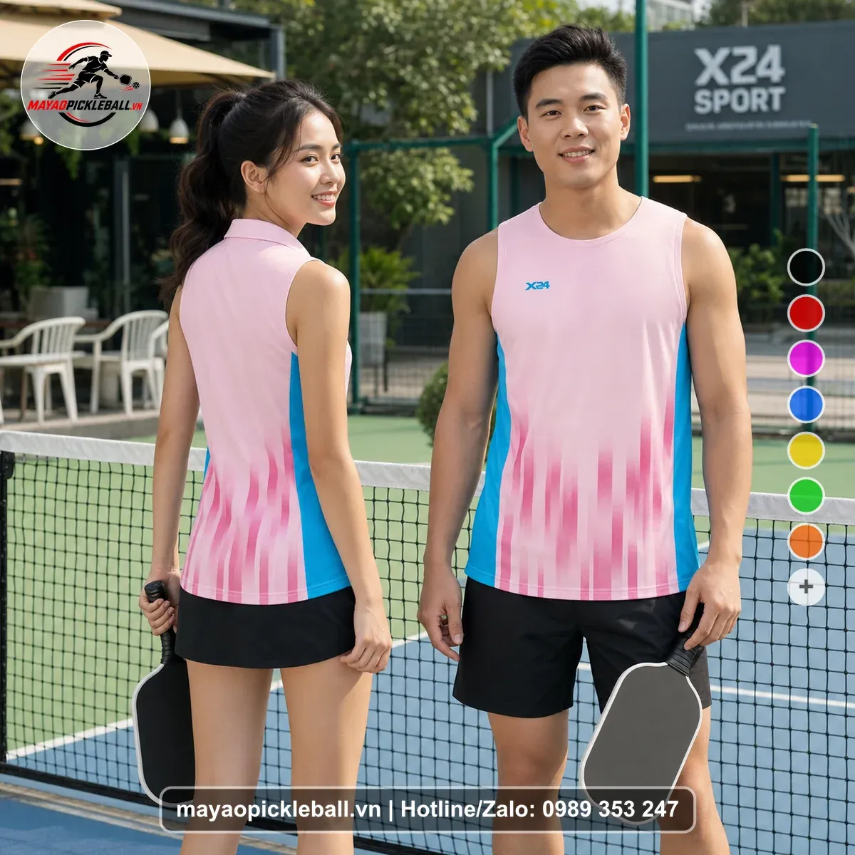 Bộ Quần Áo Pickleball PND-PB-345 Hồng