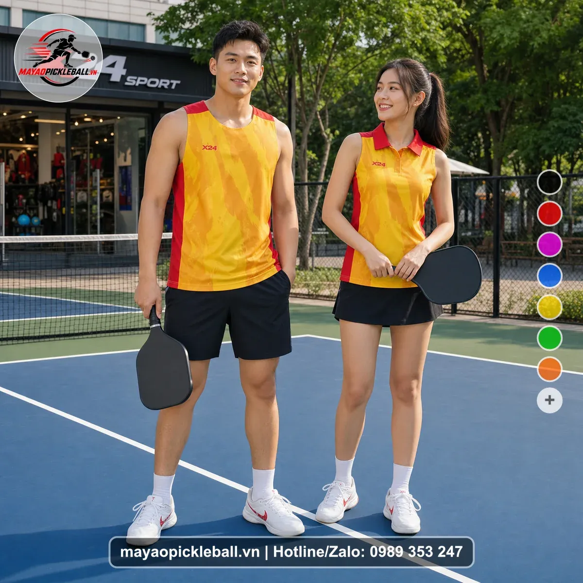 Bộ Quần Áo Pickleball PND-PB-354 Đỏ