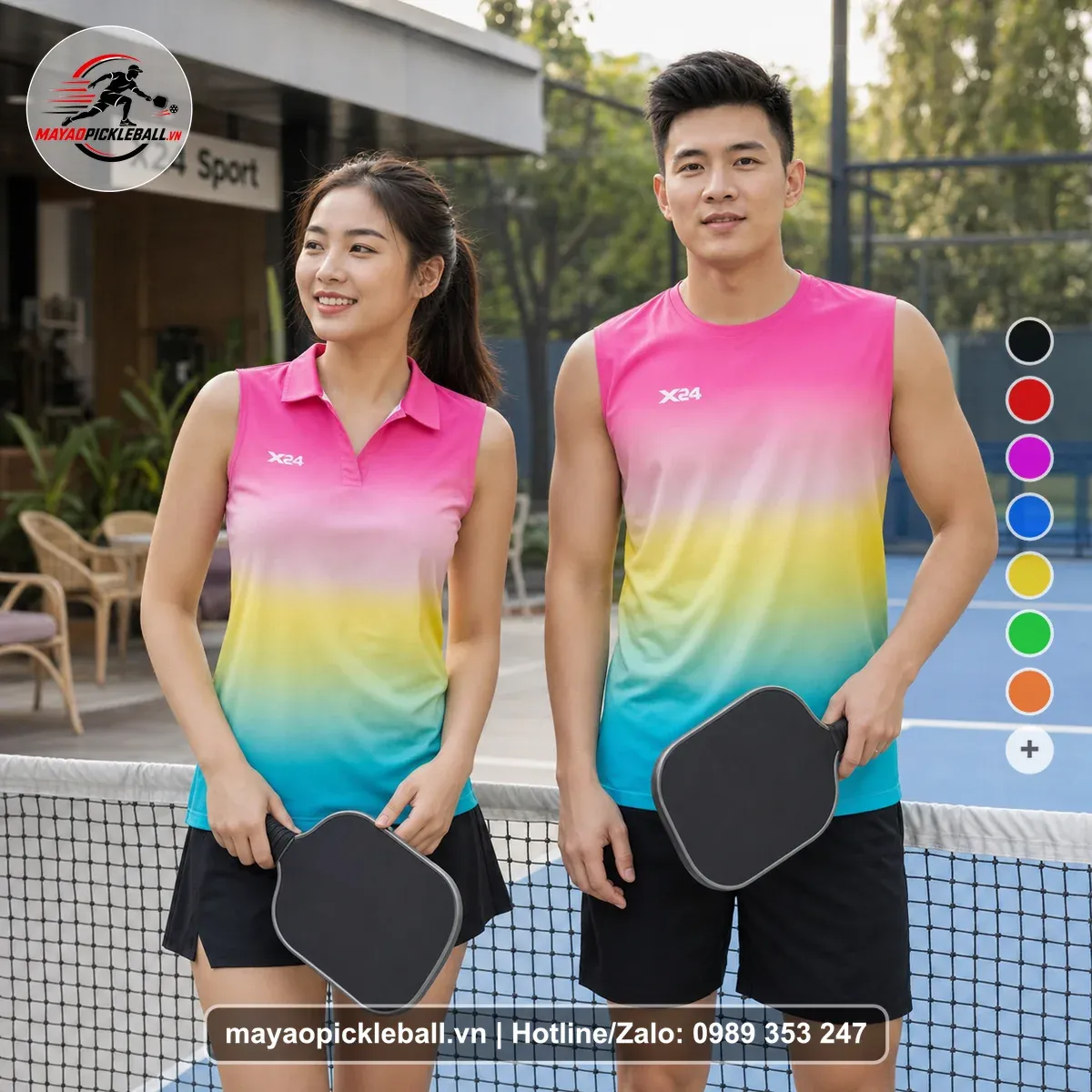 Bộ Quần Áo Pickleball PND-PB-358 Đỏ