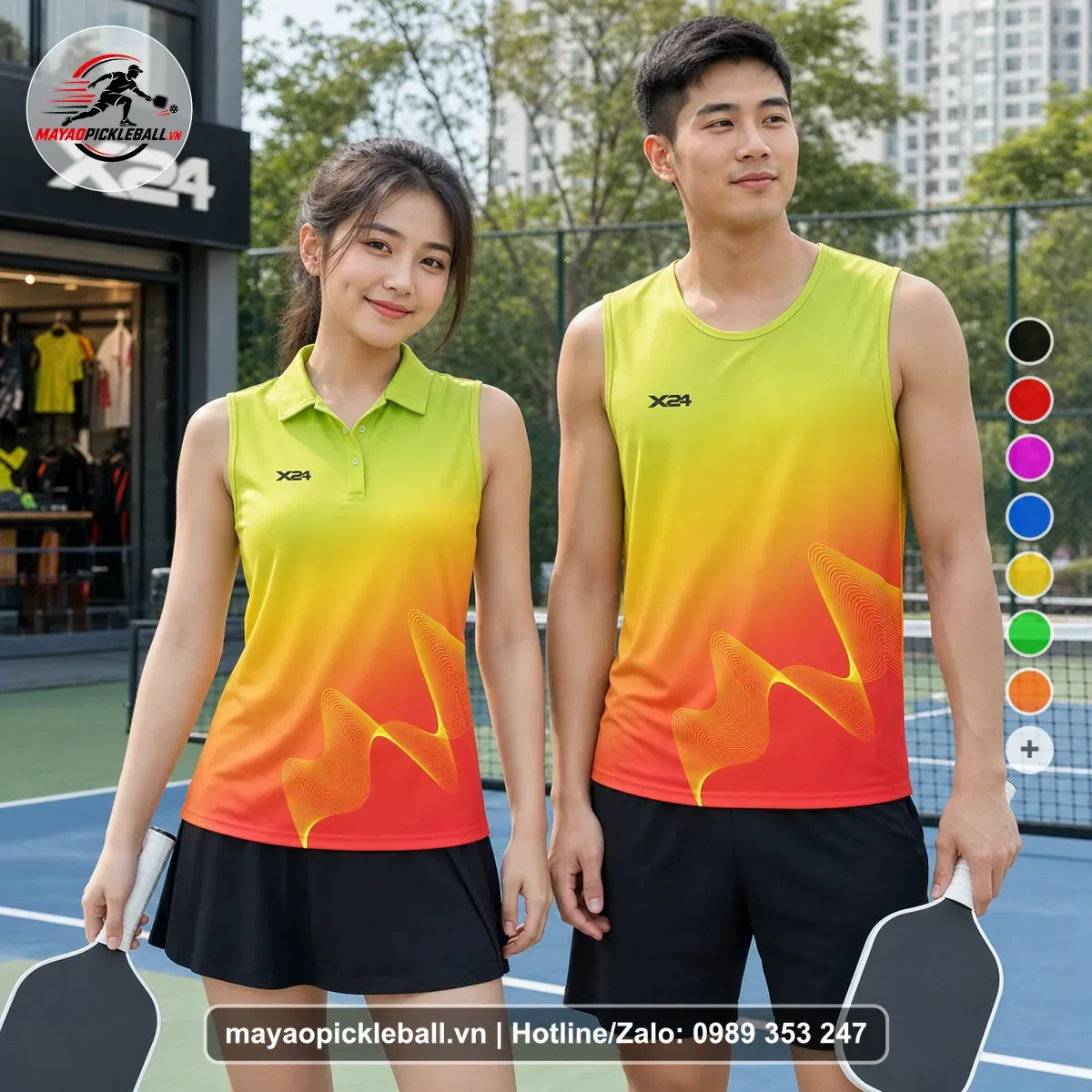 Bộ Quần Áo Pickleball PND-PB-401 Đỏ