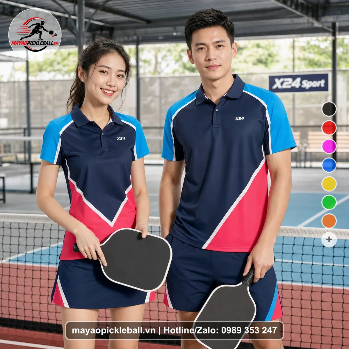 Bộ Quần Áo Pickleball PND-PB-438 Đỏ
