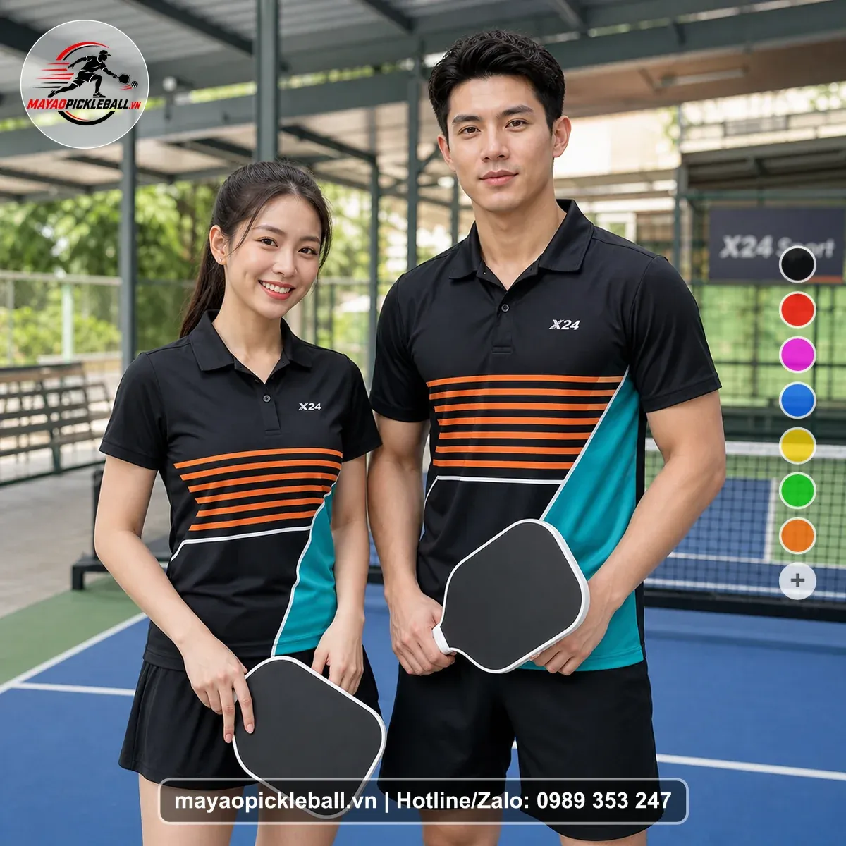 Bộ Quần Áo Pickleball PND-PB-445 Hồng Đỏ