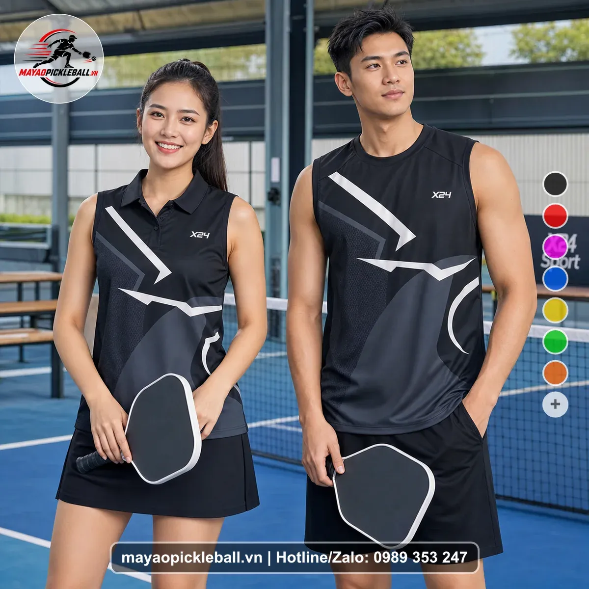 Bộ Quần Áo Pickleball PND-PB-446 Đỏ