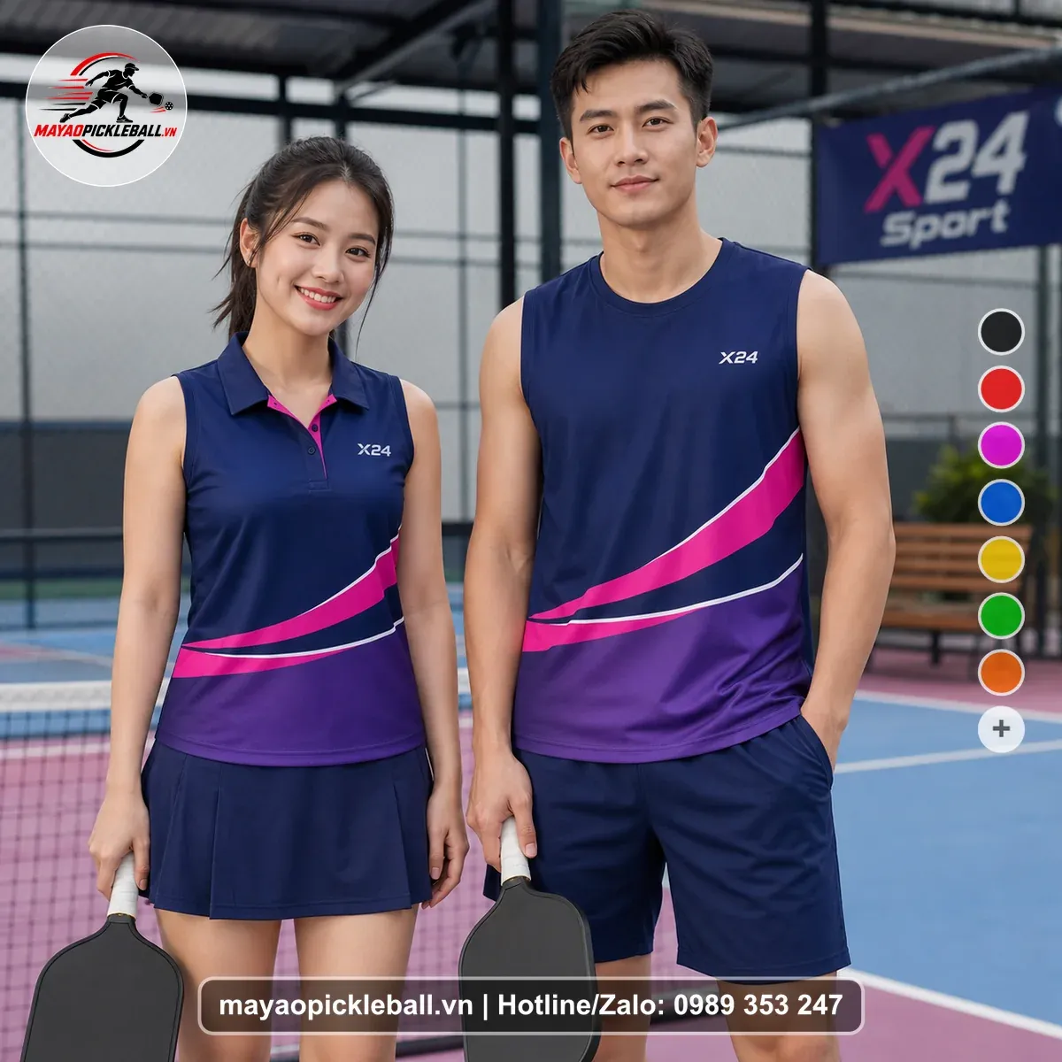 Bộ Quần Áo Pickleball PND-PB-450 Đỏ