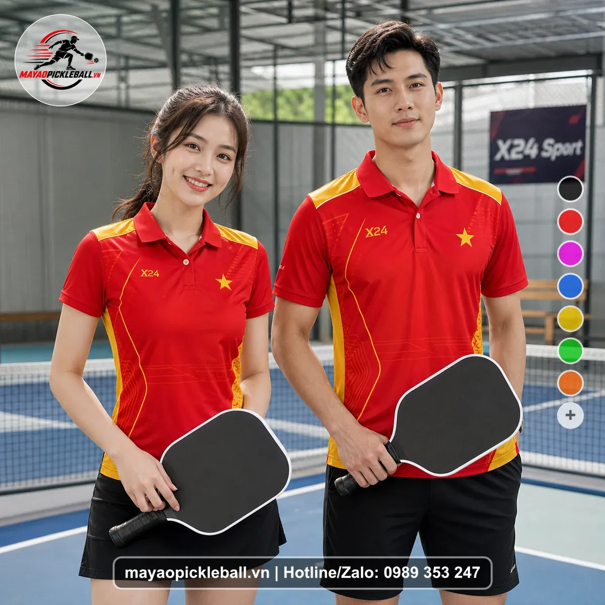 Bộ Quần Áo Pickleball PND-PB-456 Vàng