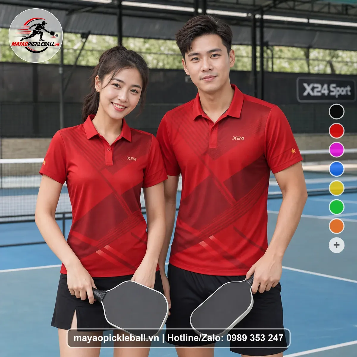 Bộ Quần Áo Pickleball PND-PB-461 Đỏ