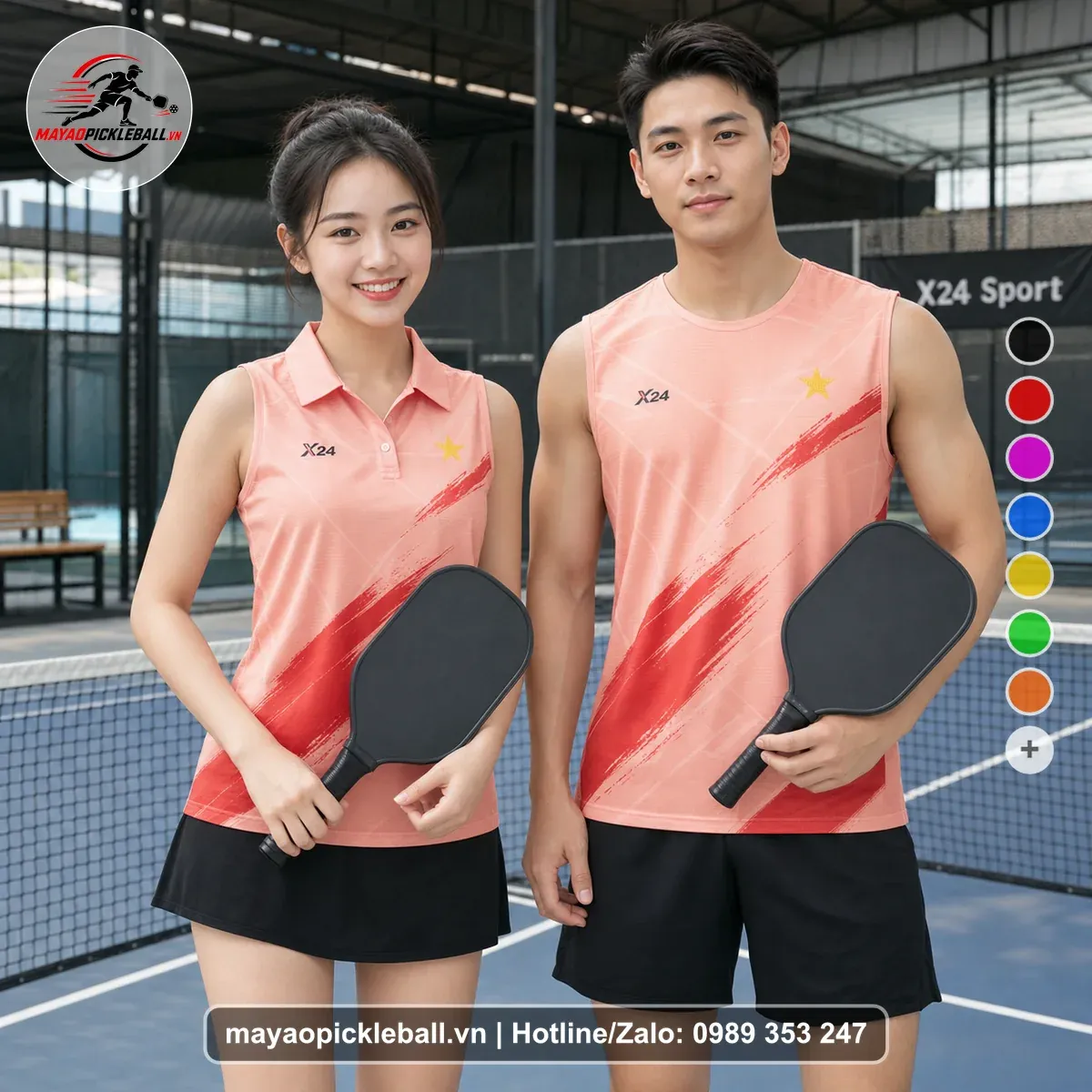 Bộ Quần Áo Pickleball PND-PB-463 Vàng