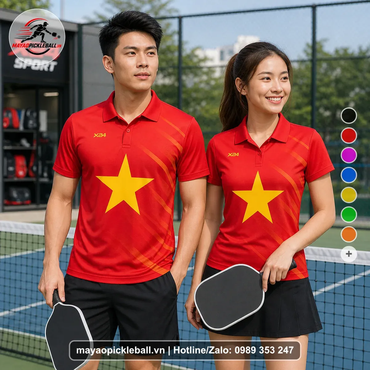 Bộ Quần Áo Pickleball PND-PB-471 Đỏ