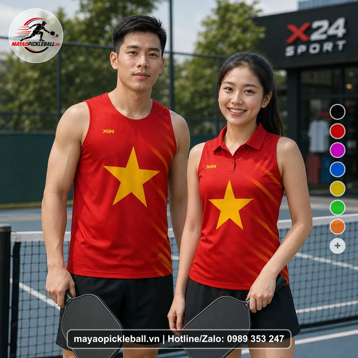 Bộ Quần Áo Pickleball PND-PB-471 Đỏ