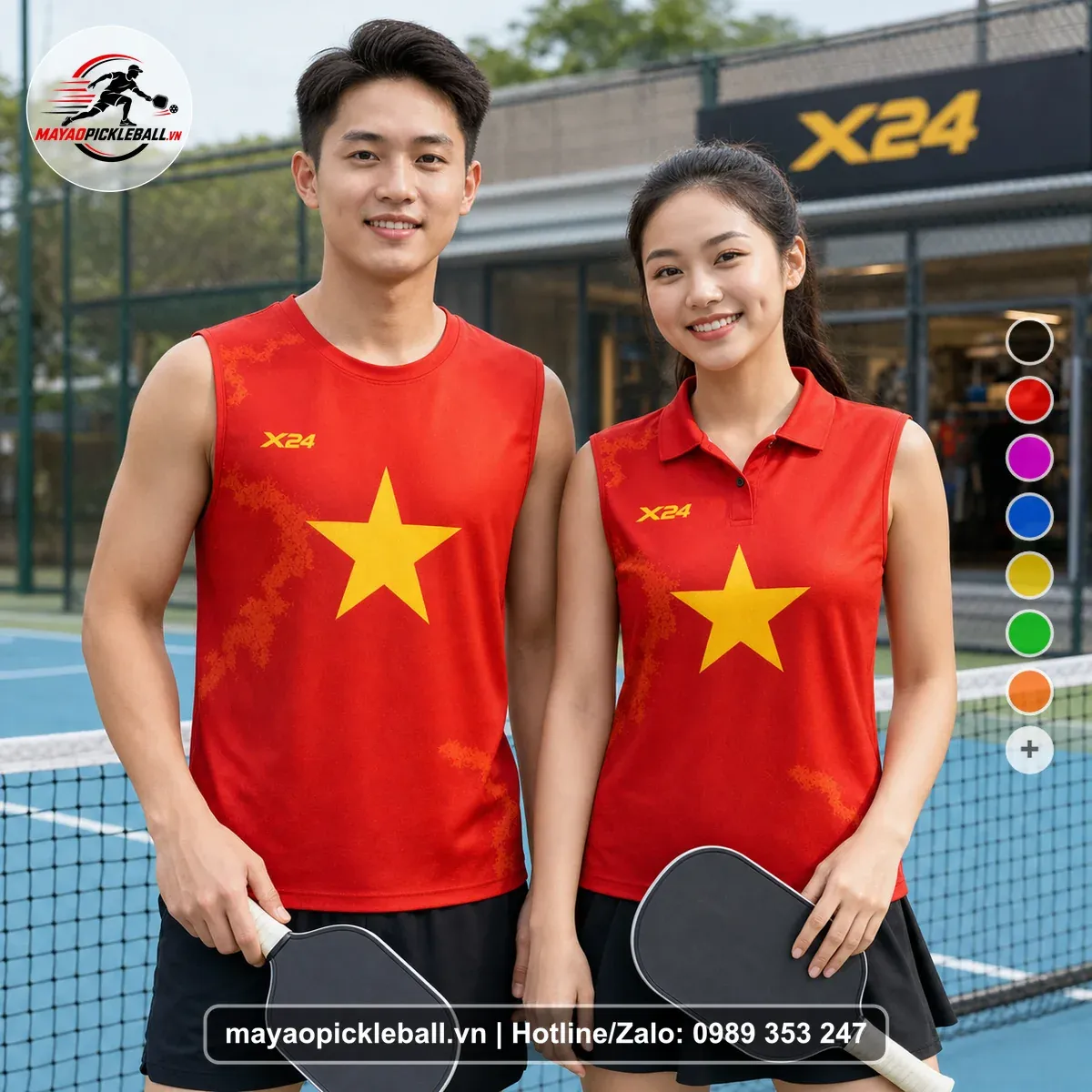 Bộ Quần Áo Pickleball PND-PB-472 Đỏ