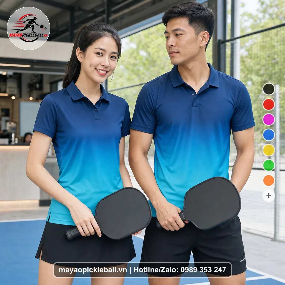 Bộ Quần Áo Pickleball PND-PB-475 Xanh