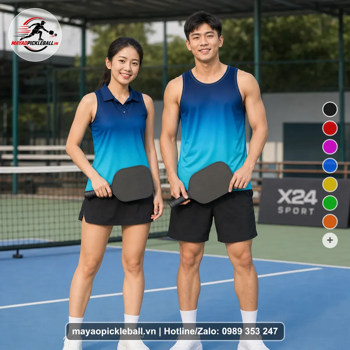 Bộ Quần Áo Pickleball PND-PB-475 Xanh