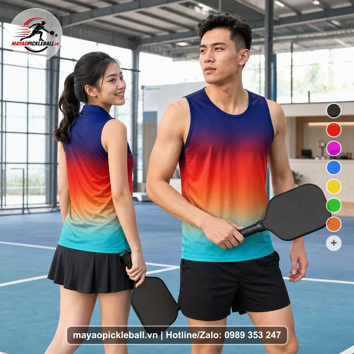 Bộ Quần Áo Pickleball PND-PB-479 Xanh