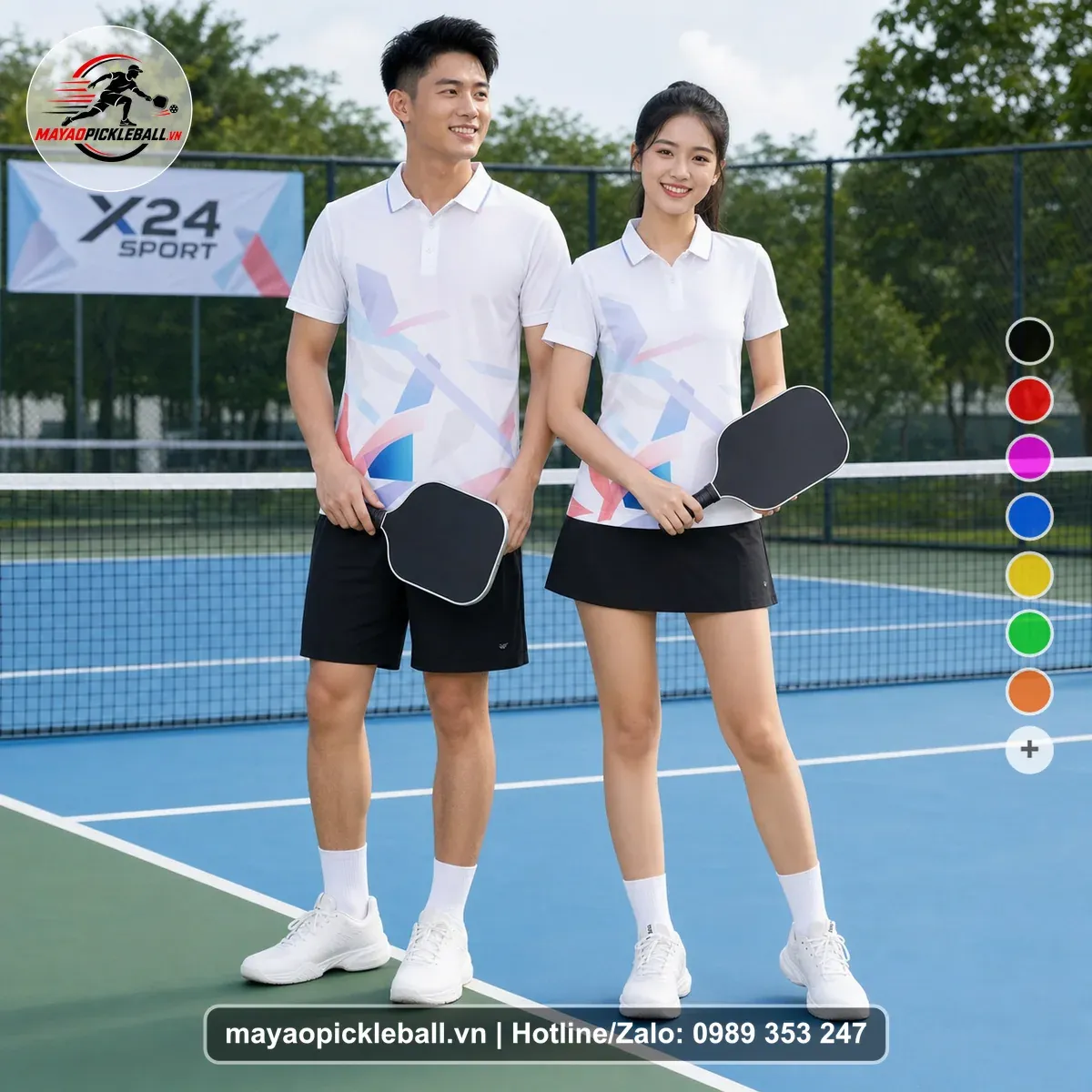 Bộ Quần Áo Pickleball PND-PB-481 Trắng