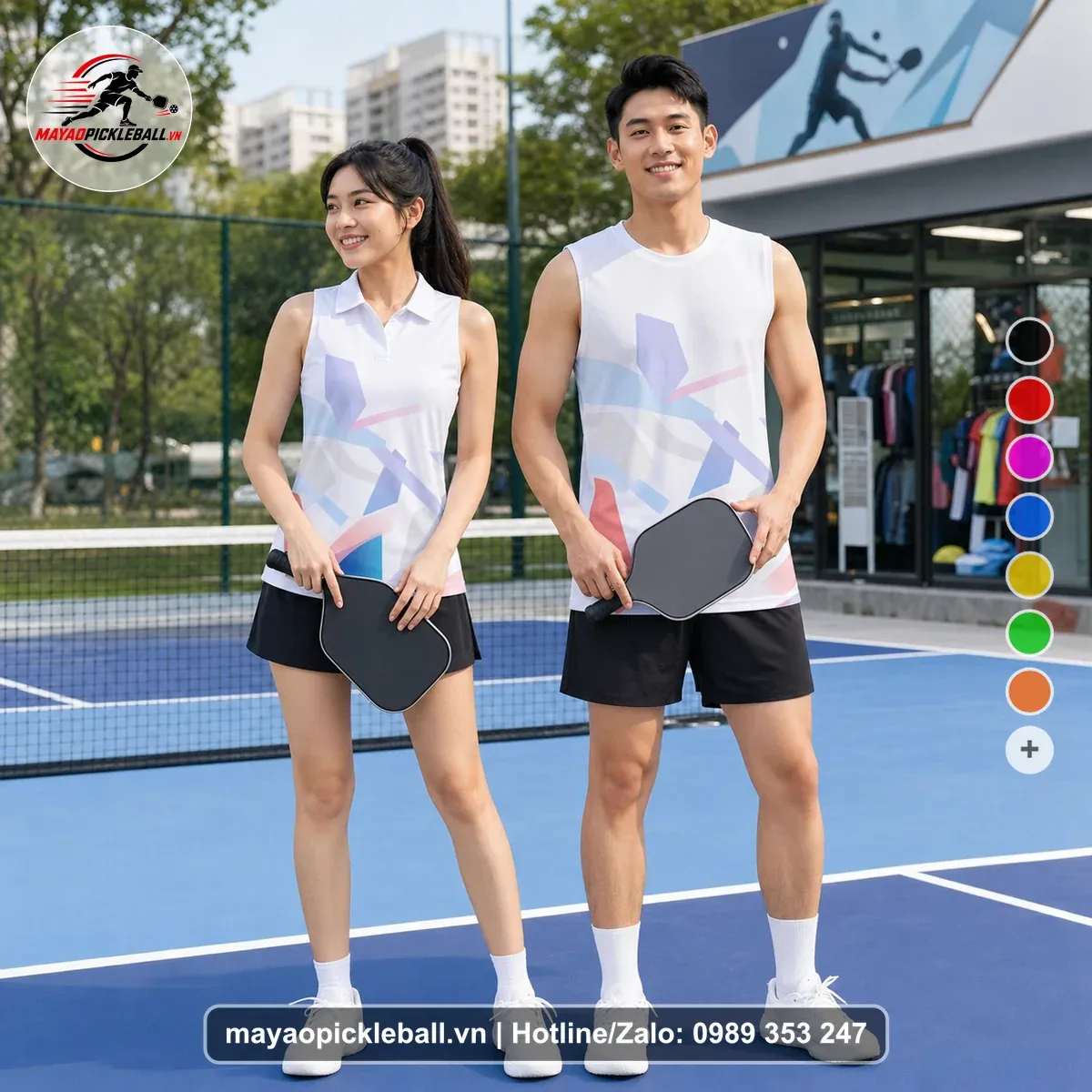 Bộ Quần Áo Pickleball PND-PB-481 Trắng