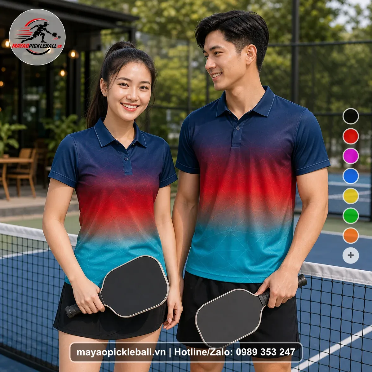 Bộ Quần Áo Pickleball PND-PB-487 Xanh