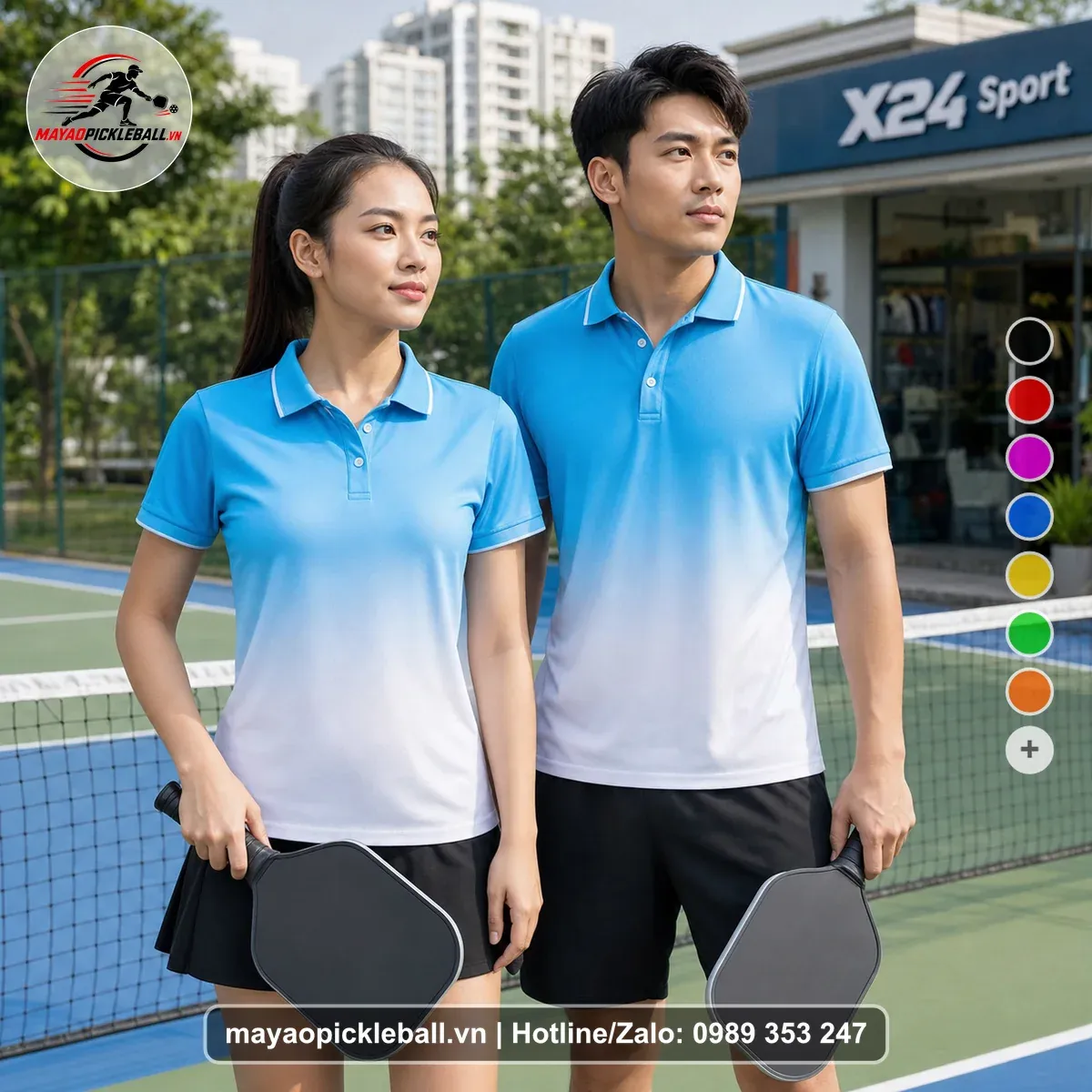 Bộ Quần Áo Pickleball PND-PB-488 Xanh