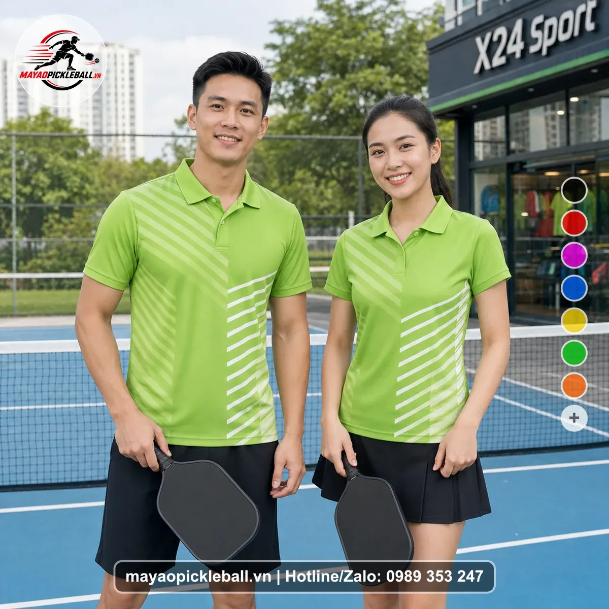 Bộ Quần Áo Pickleball PND-PB-492 Xanh